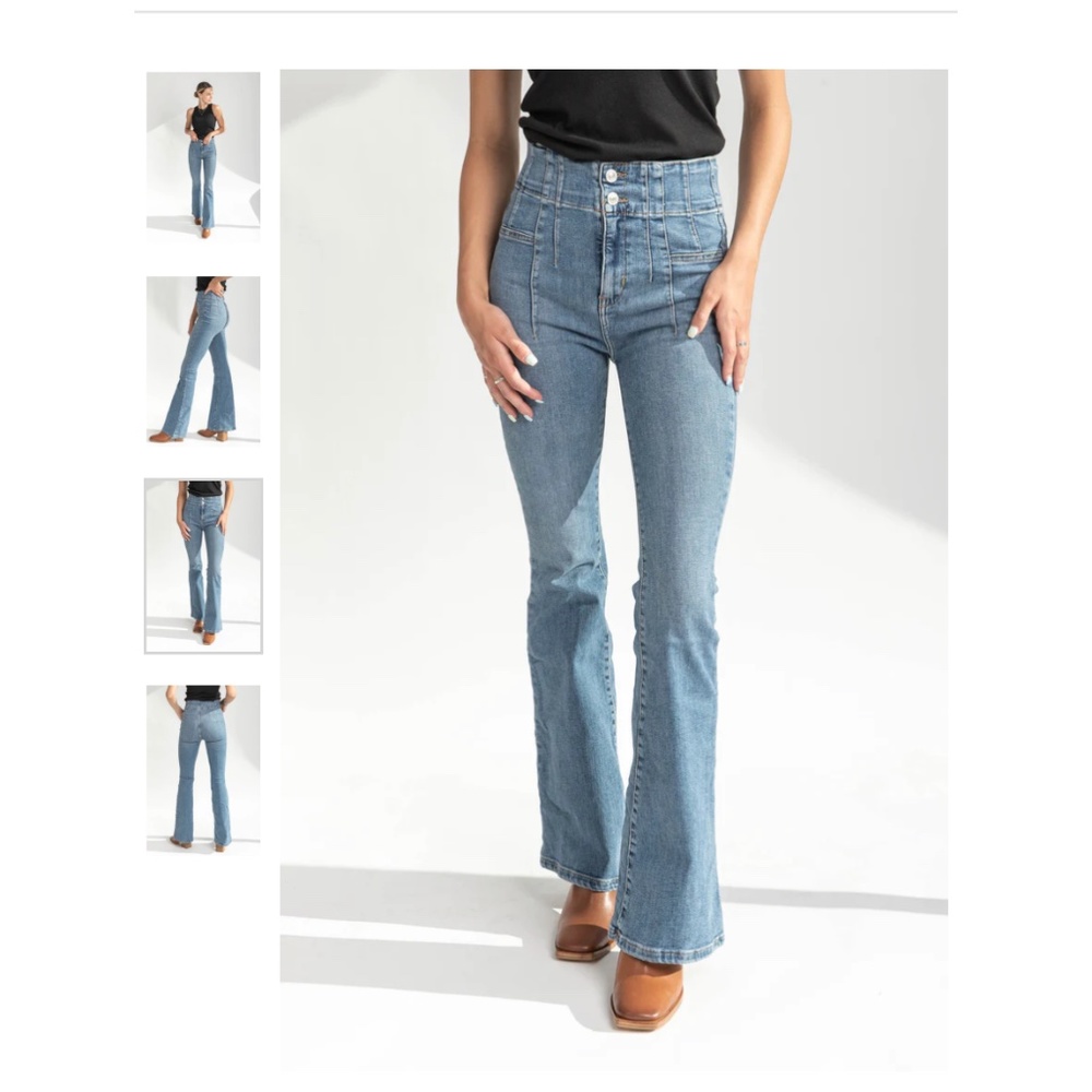 NEW Free people high waisted flared jeans size 30